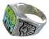Multicolor Native American Pueblo Design Ring Size 10-1/4 PX42191